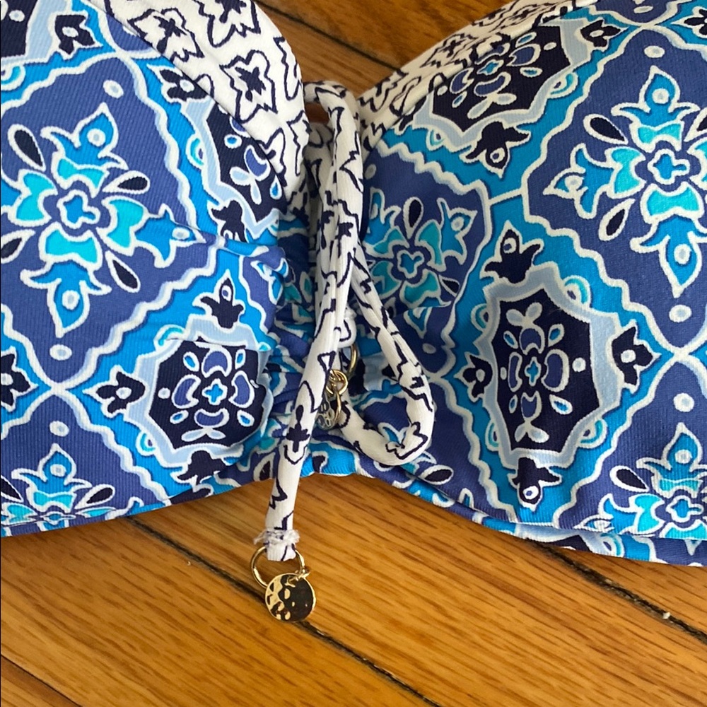 Tommy Bahama Blue Patterned Bikini Swimsuit Woman Small - Picture 4 of 11